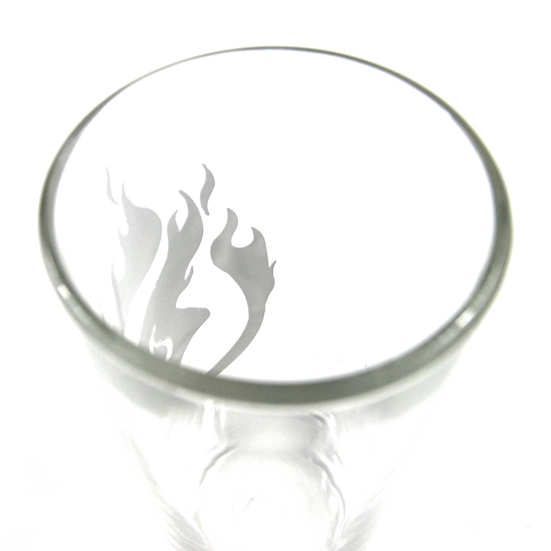 FIRE PINT GLASS